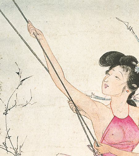 江东-胡也佛的仕女画和最知名的金瓶梅秘戏图